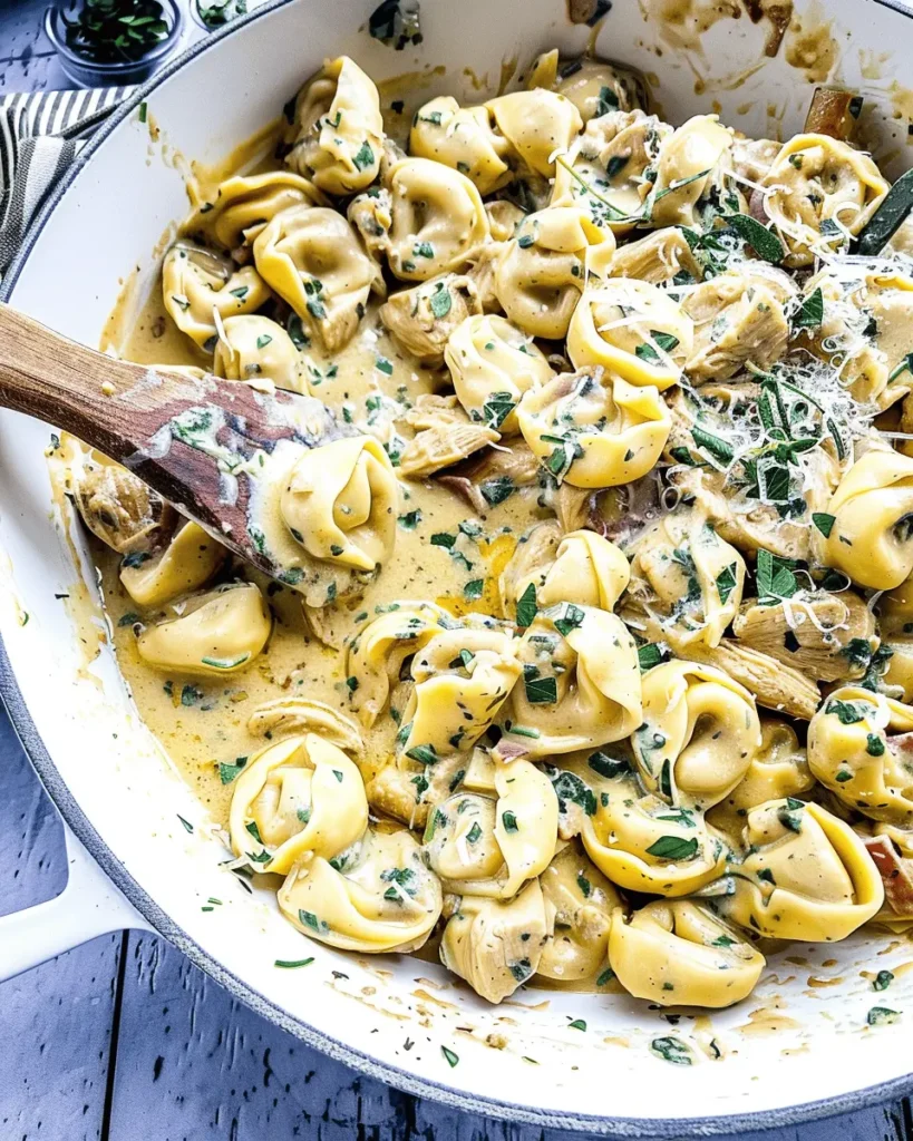 15-Minute Creamy Chicken Tortellini Recipe