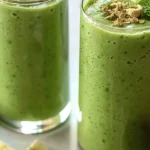 Apple Cucumber Green Smoothie with Mint and Celery