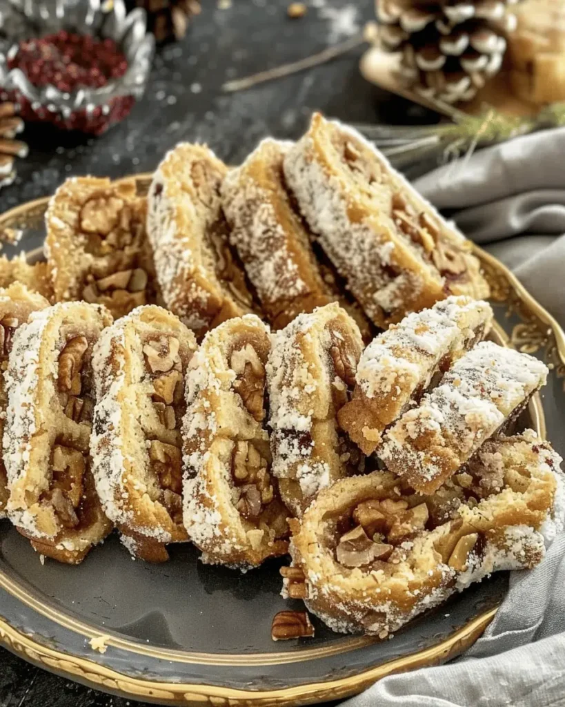 Italian Nut Roll Cookies
