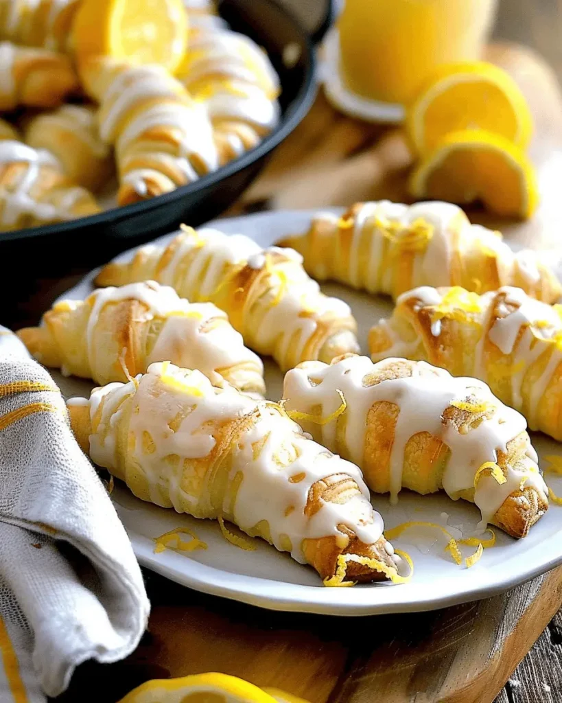 Lemon Cheesecake Crescent Rolls