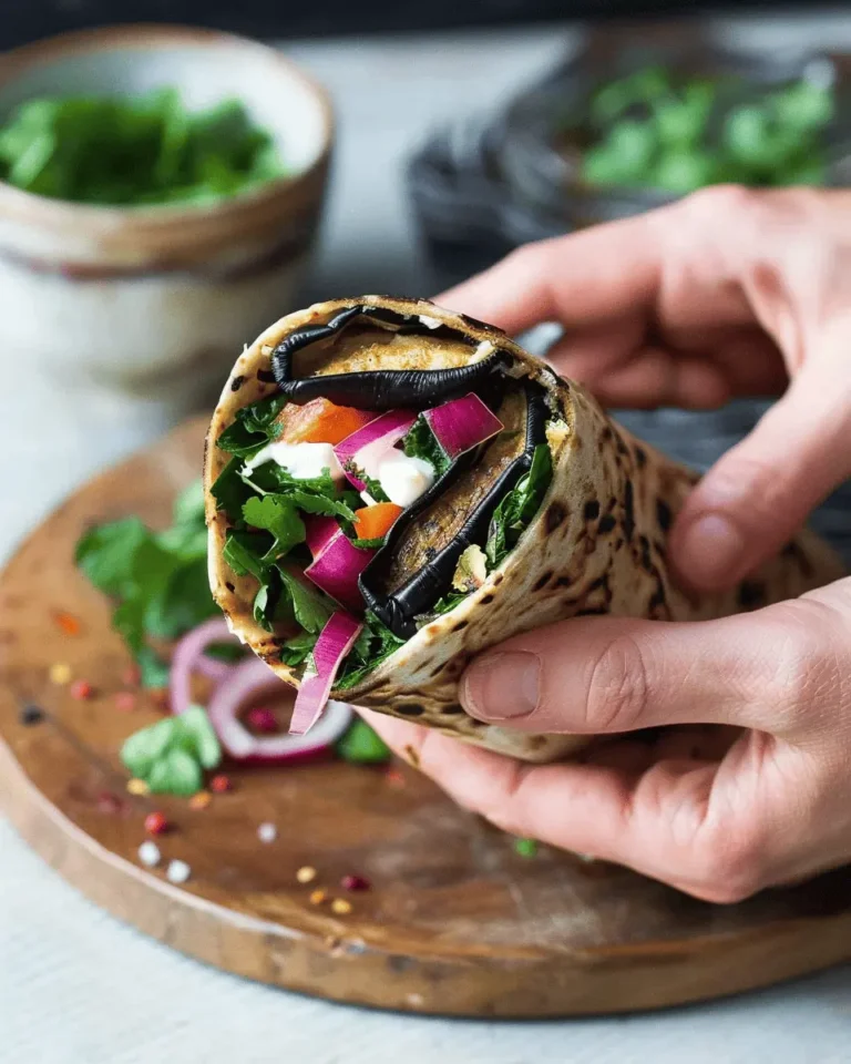 Middle Eastern Eggplant Wrap