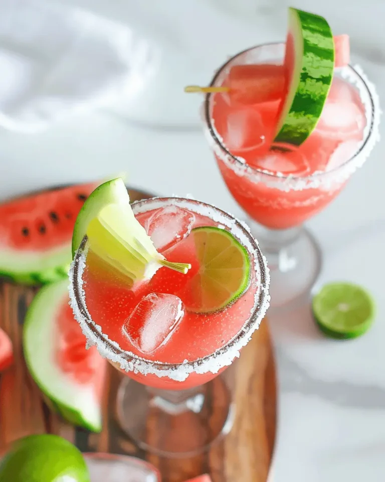 Watermelon Margarita Mocktails