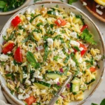 Easy Lemon Orzo Salad With Feta