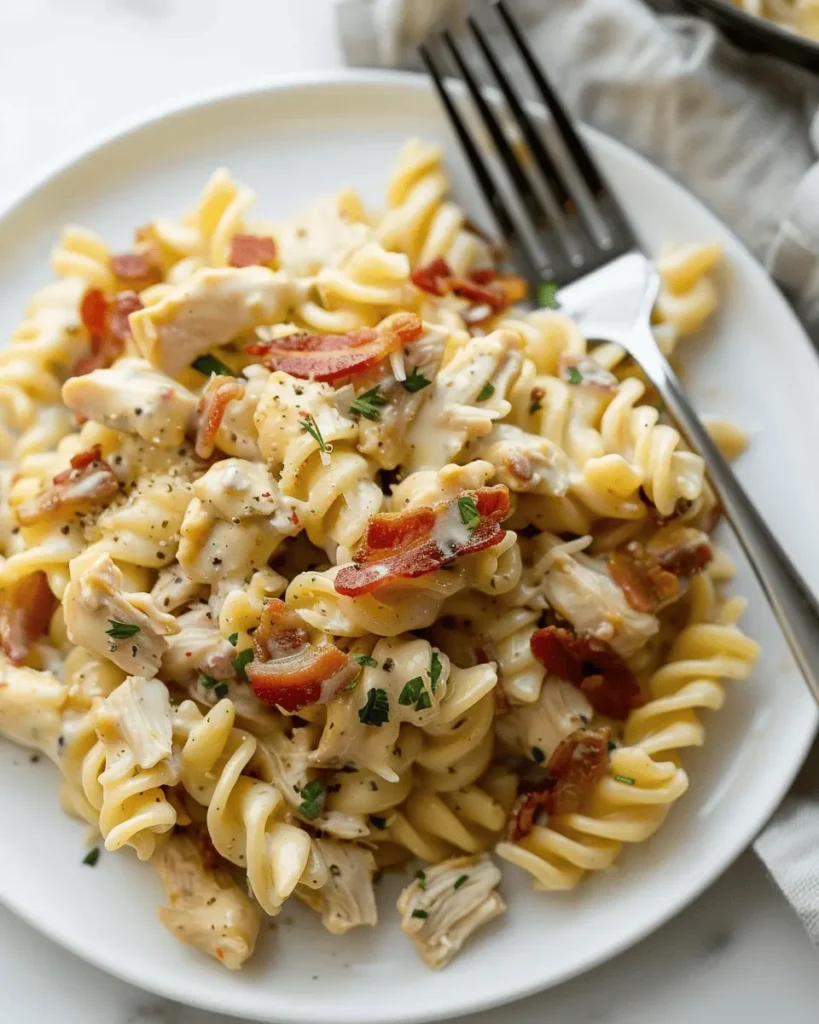 Chicken Bacon Ranch Pasta