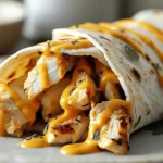 Cheesy Garlic Chicken Wraps