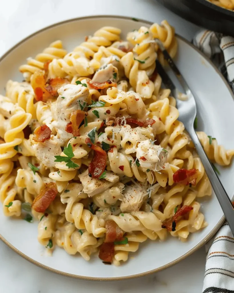 Chicken Bacon Ranch Pasta