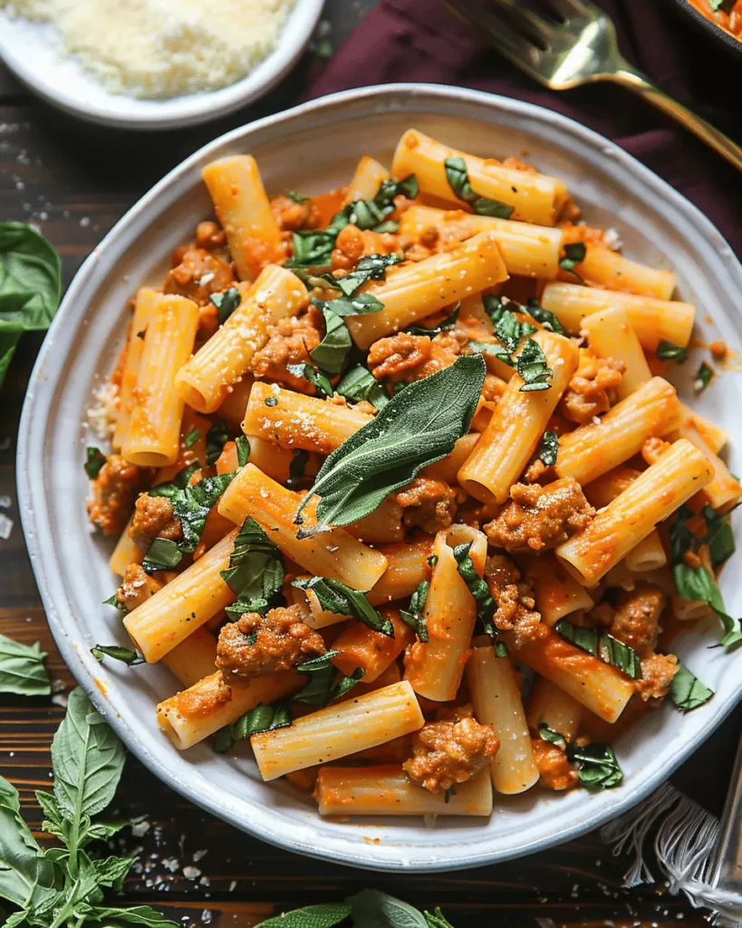 Creamy Sausage Rigatoni (One-Pot, 30-Minute Meal)