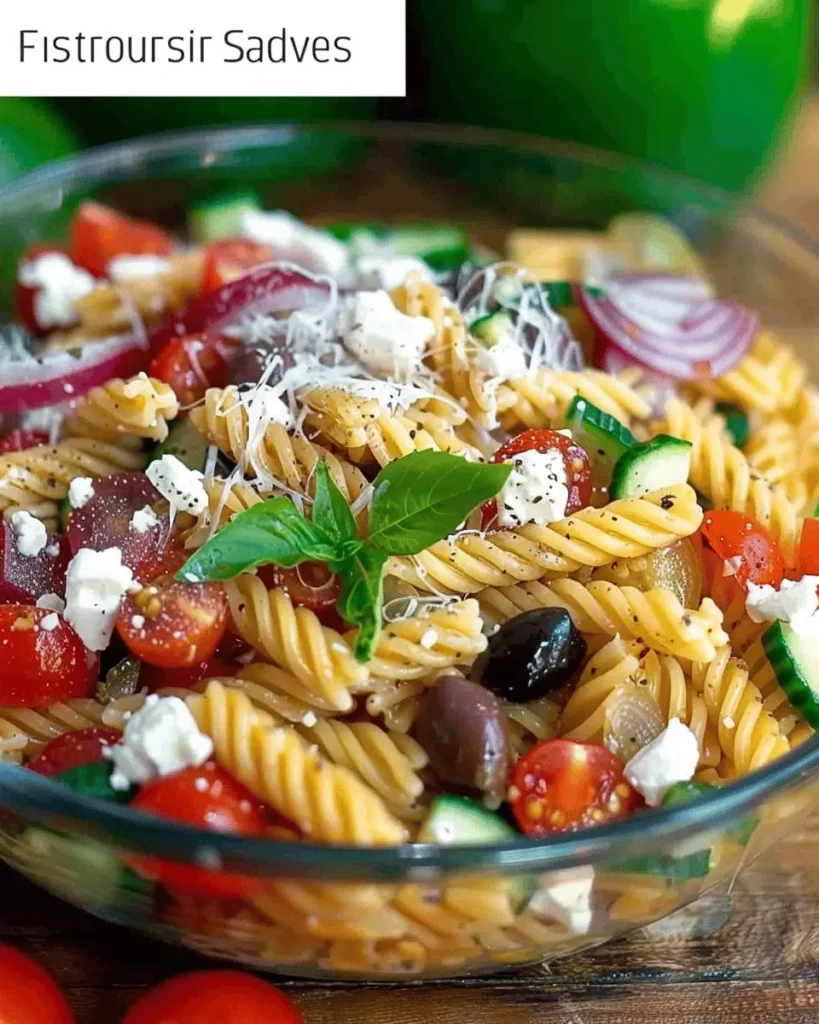 Easy Greek Pasta Salad