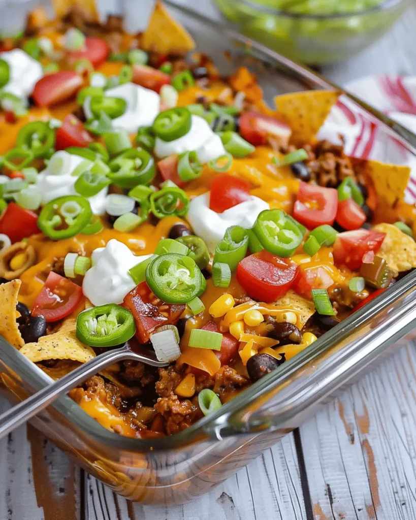 Walking Taco Casserole: A Fiesta of Flavors in Every Bite