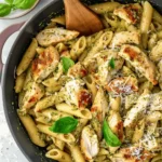 Creamy Chicken Pesto Pasta