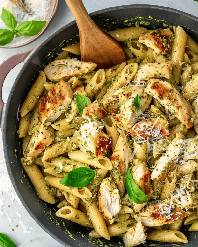 Creamy Chicken Pesto Pasta