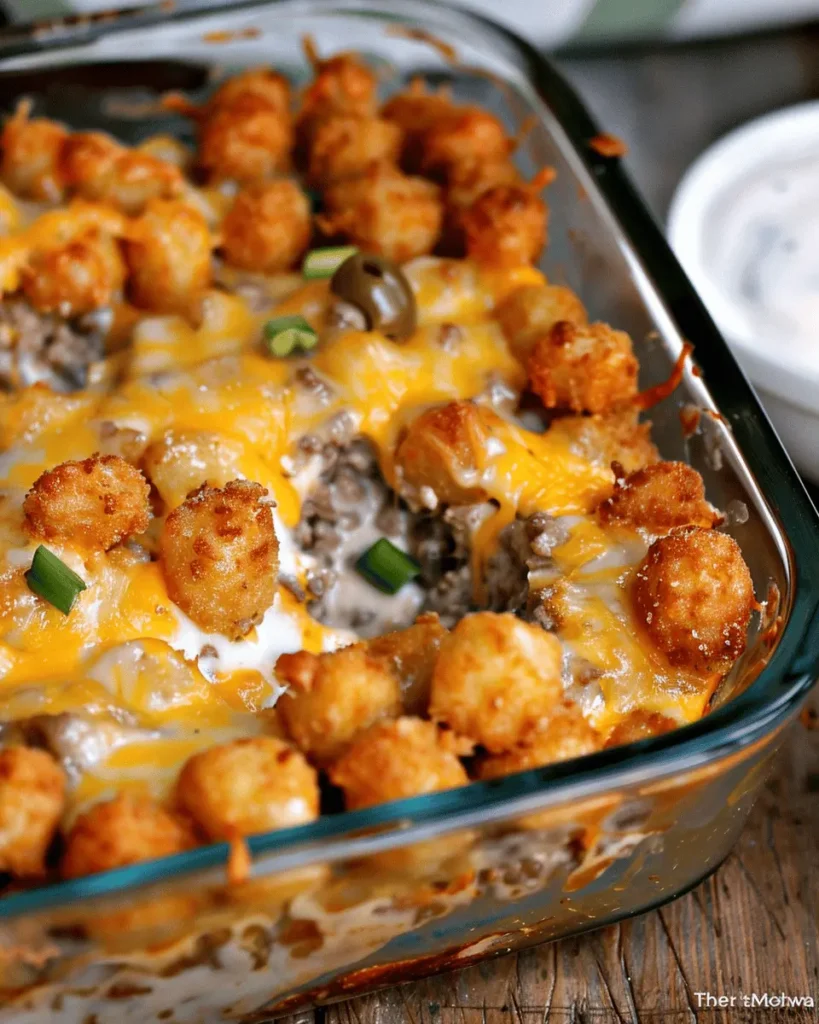 The BEST Tater Tot Casserole
