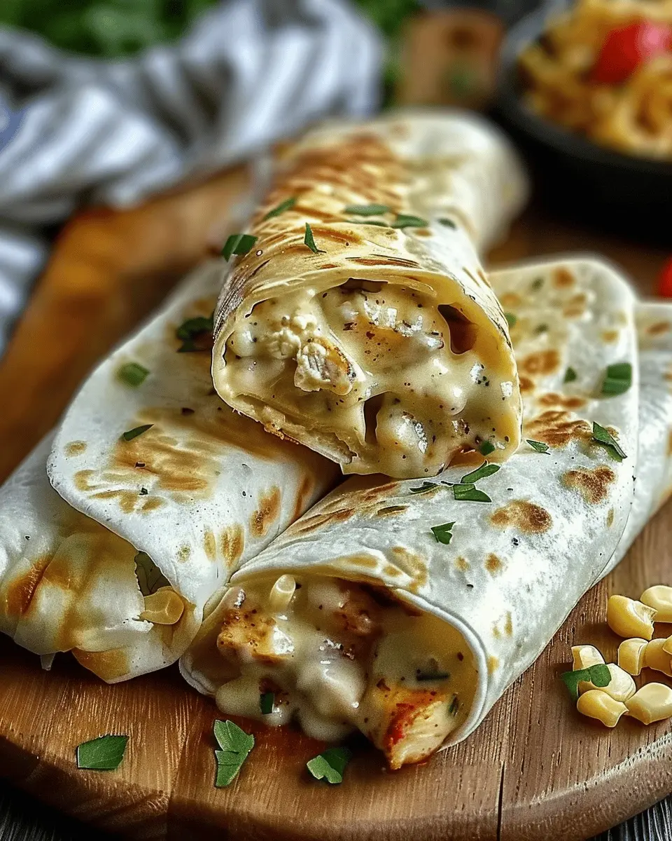 Cheesy Garlic Chicken Wraps: Easy Comfort Food for Everyone
