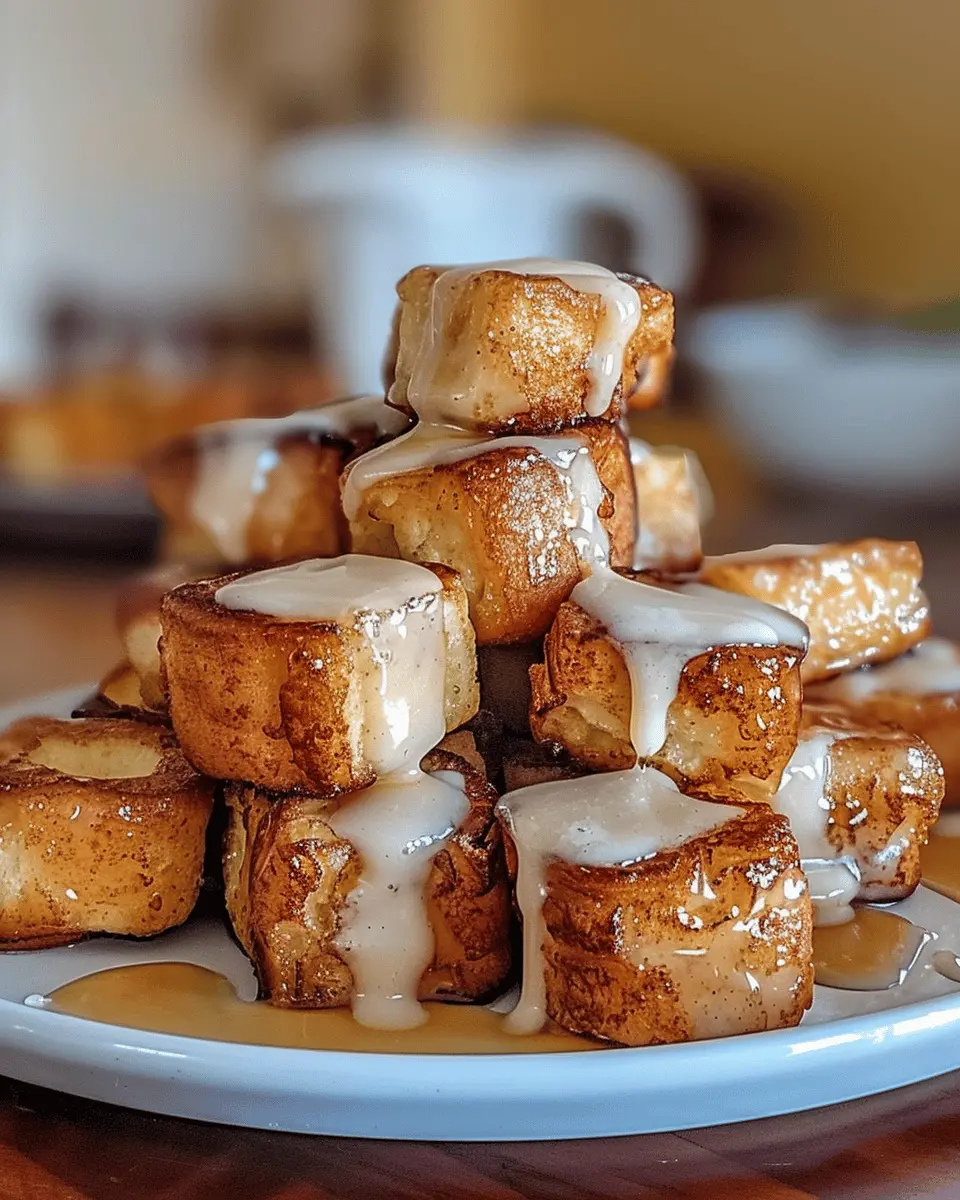 Cinnamon Roll French Toast Bites You’ll Crave Daily with Turkey Bacon