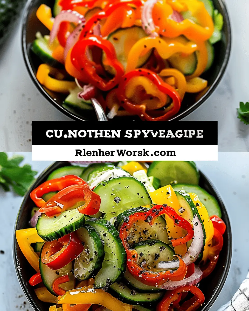 Cucumber Sweet Pepper Salad: A Refreshing Easy Delight