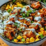 Delicious Street Corn Chicken Rice Bowl Recipe