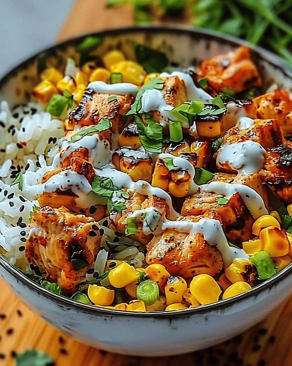 Delicious Street Corn Chicken Rice Bowl: The Best Homemade Treat