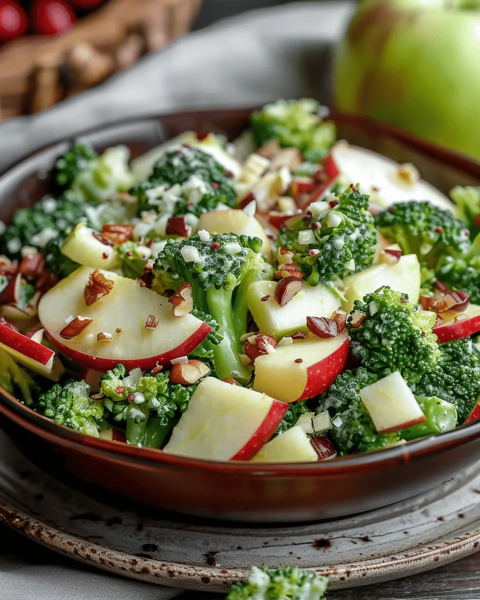 Honeycrisp Apple Broccoli Salad with Turkey Bacon Bliss