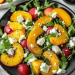 Simple Peach Feta Salad