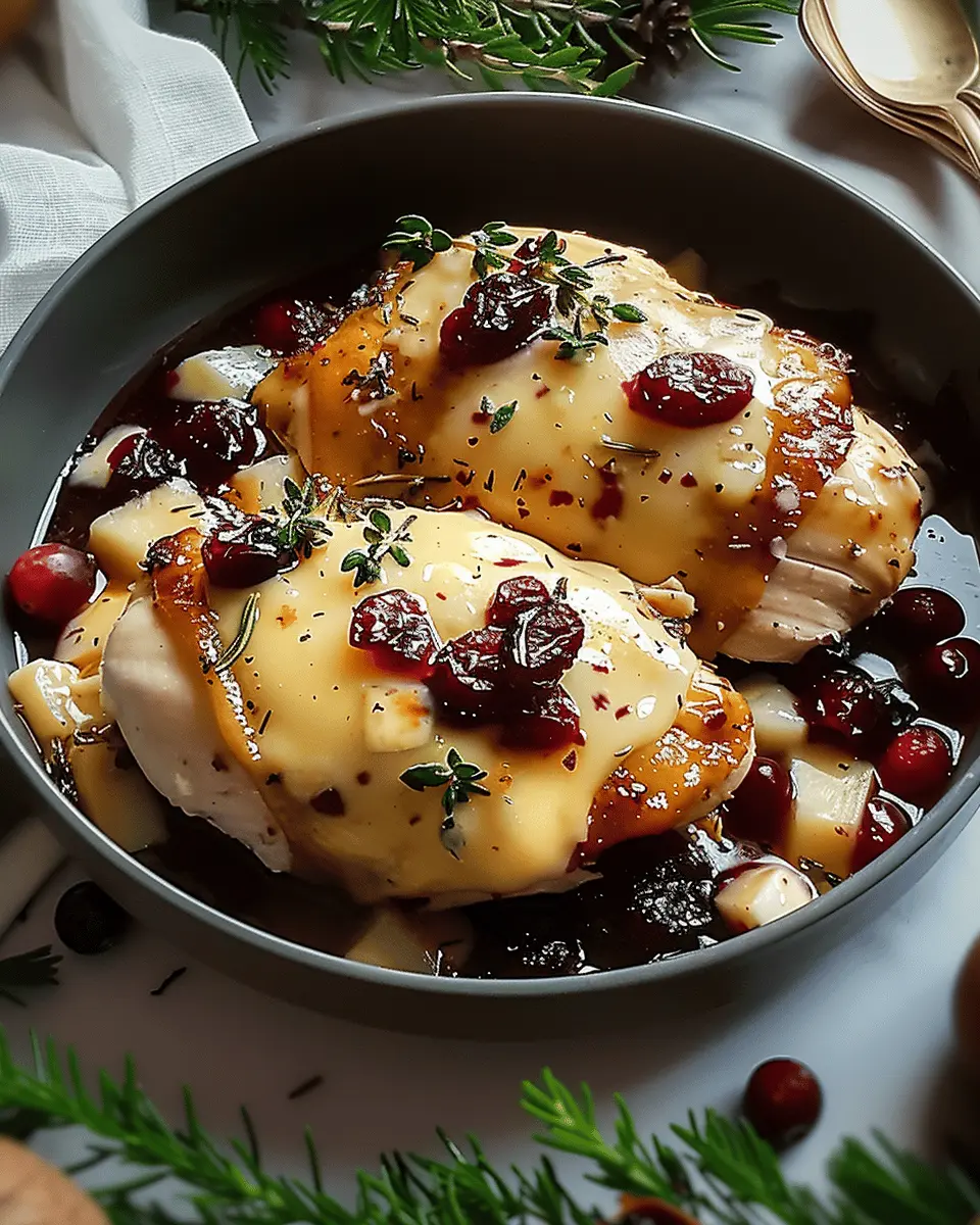 Impressive Cranberry Brie Stuffed Chicken for a Cozy Dinner