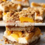 Peaches and Cream Desserts: Irresistible Peach Cobbler Cheesecake Bars for Every Occasion