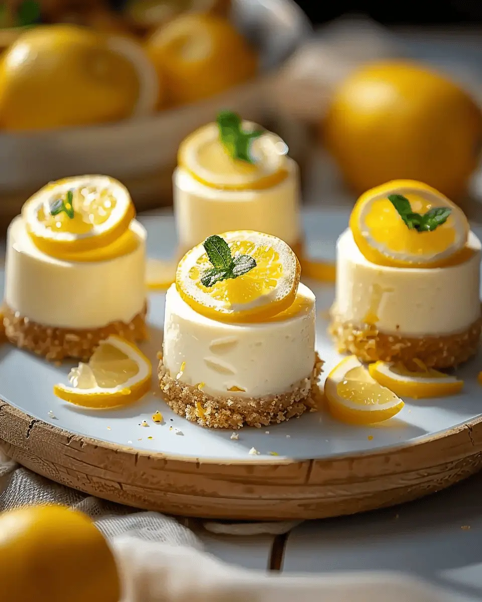 Mini Lemon Cheesecakes: The Best Easy Treat for Any Occasion