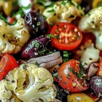Mediterranean Marinated Cauliflower Salad