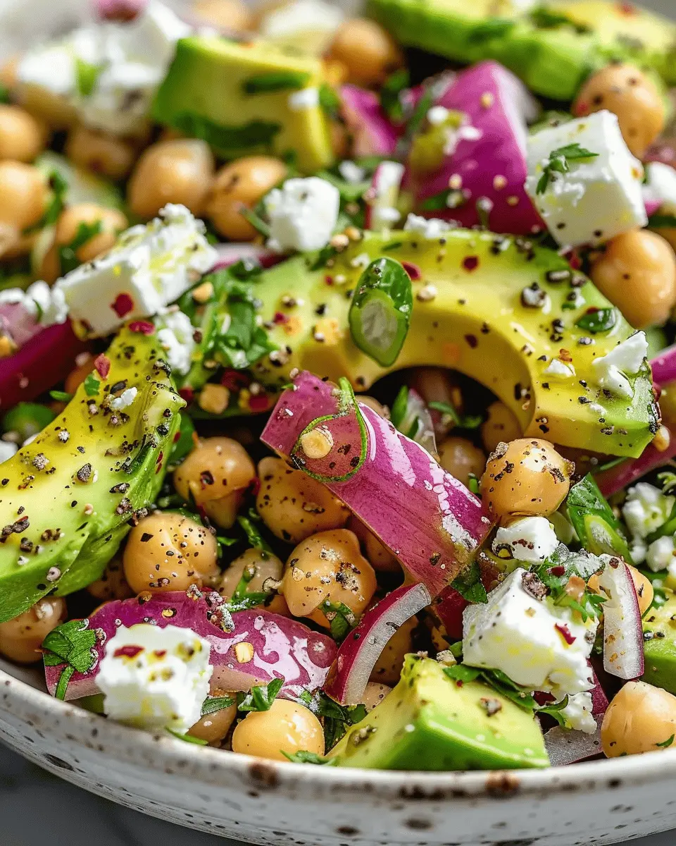 Chickpea Feta Avocado Salad: A Fresh, Easy Delight for All