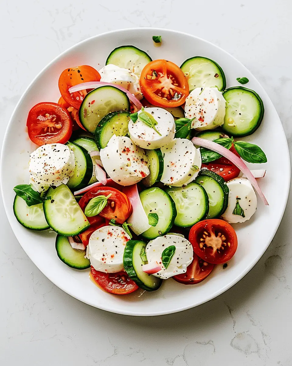 Fresh Cucumber Caprese Salad: A Refreshing Twist for Summer Bliss