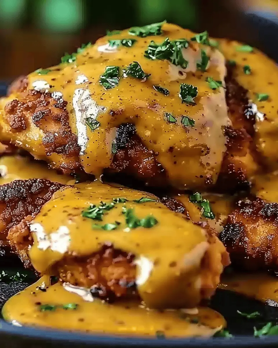 Pretzel Chicken with Mustard-Cheddar Sauce: The Ultimate Indulgent Recipe