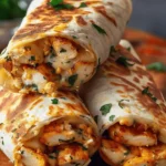Ooey-Gooey Cheesy Garlic Chicken Wraps You’ll Devour