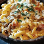 The Best Crockpot Garlic Parmesan Chicken Pasta Recipe