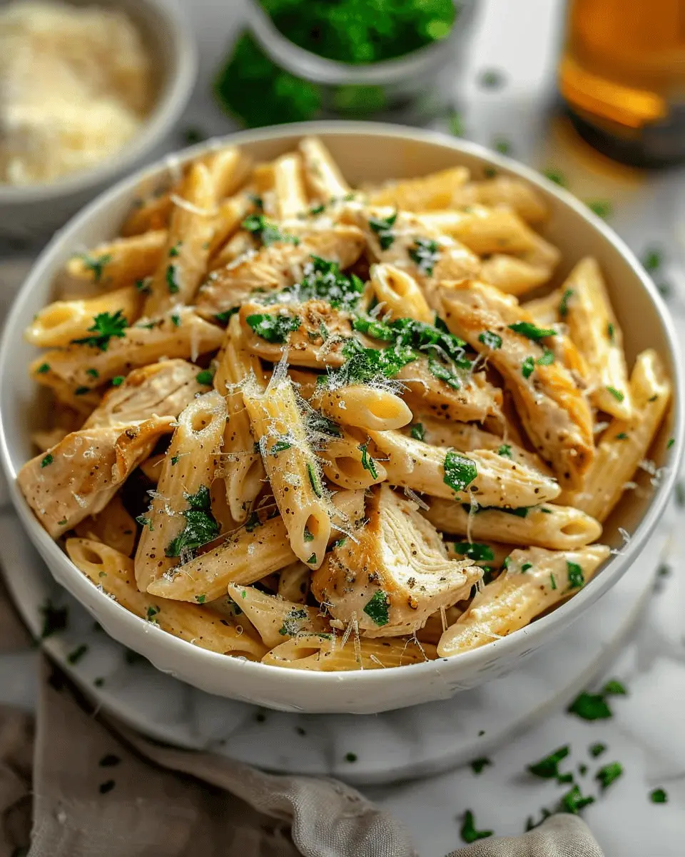 Healthy Garlic Parmesan Chicken Pasta Recipe for Busy Home Cooks