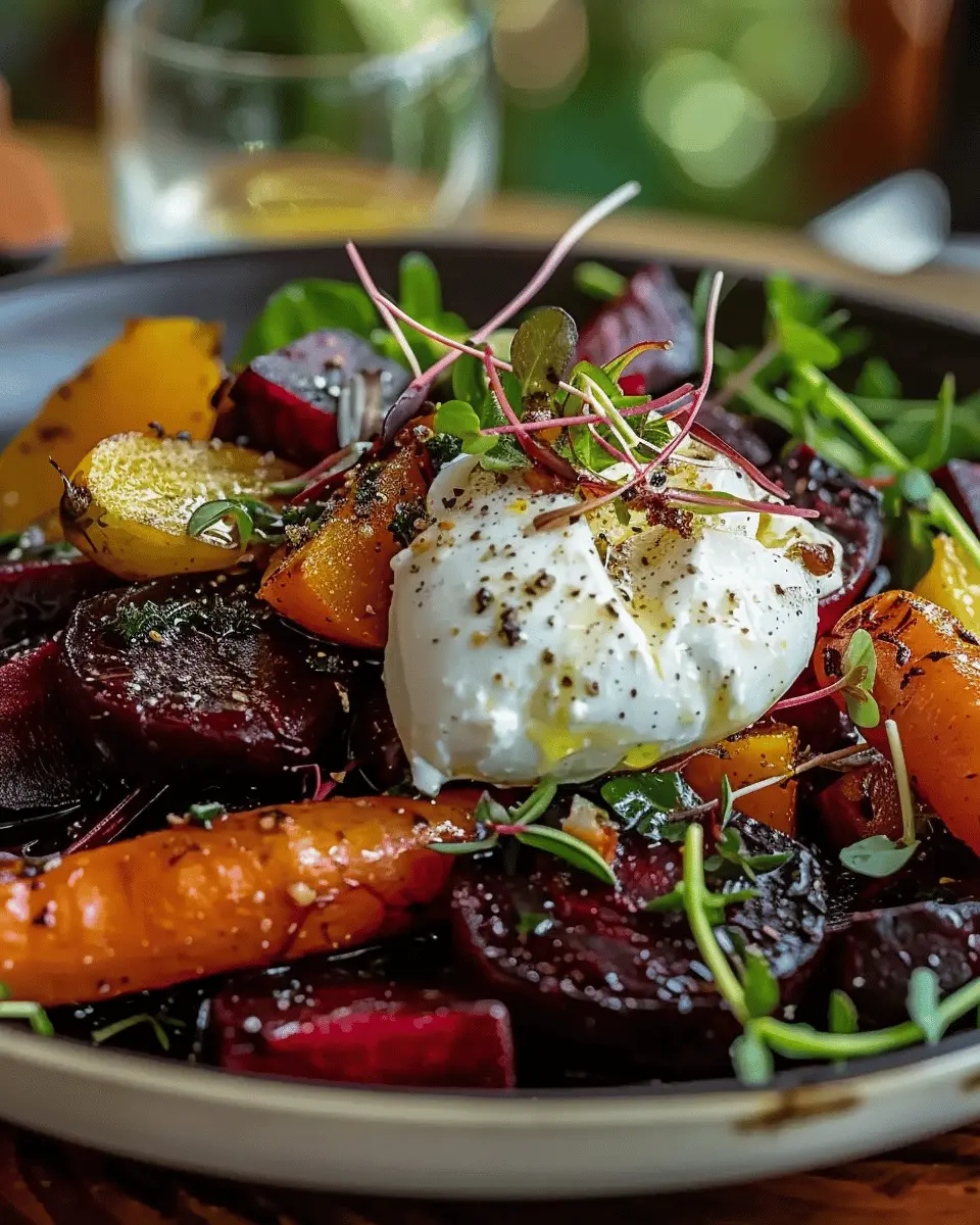 Roasted Beets and Carrots Salad: A Fresh Twist with Burrata