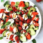 Avocado Strawberry Caprese Salad