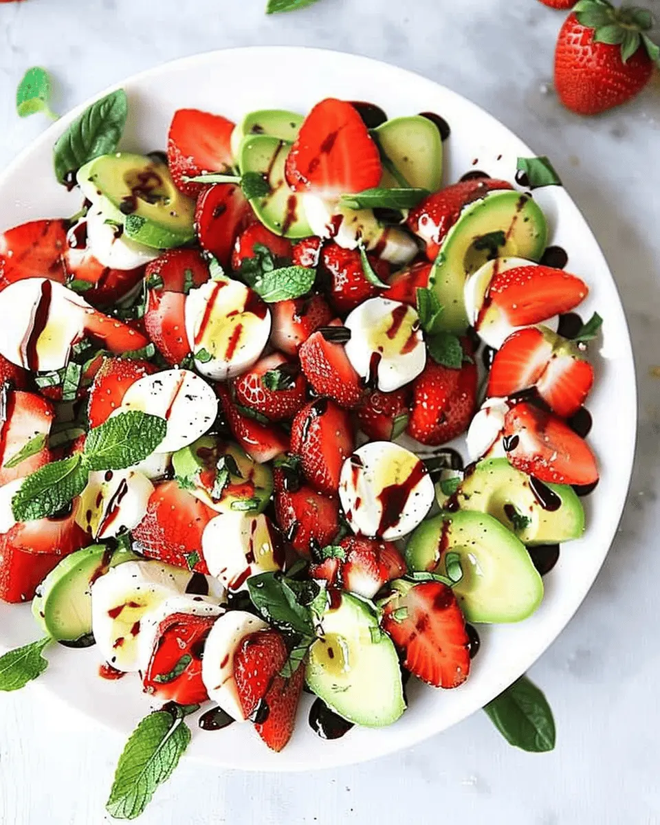 Avocado Strawberry Caprese Salad: A Refreshing Summer Delight