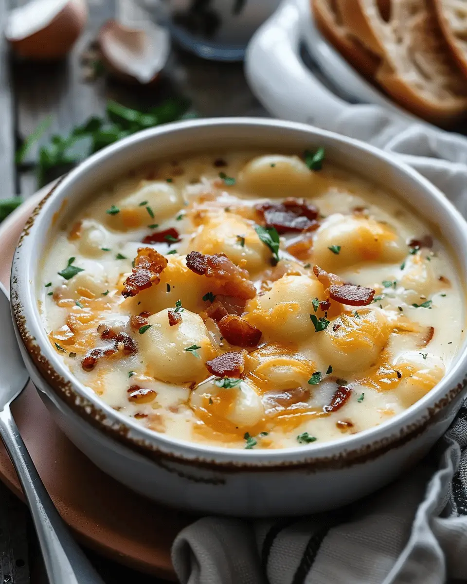 Bacon Cheddar Gnocchi Soup: A Cozy and Indulgent Comfort Meal