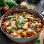 Cheesy Bolognese Gnocchi Bake