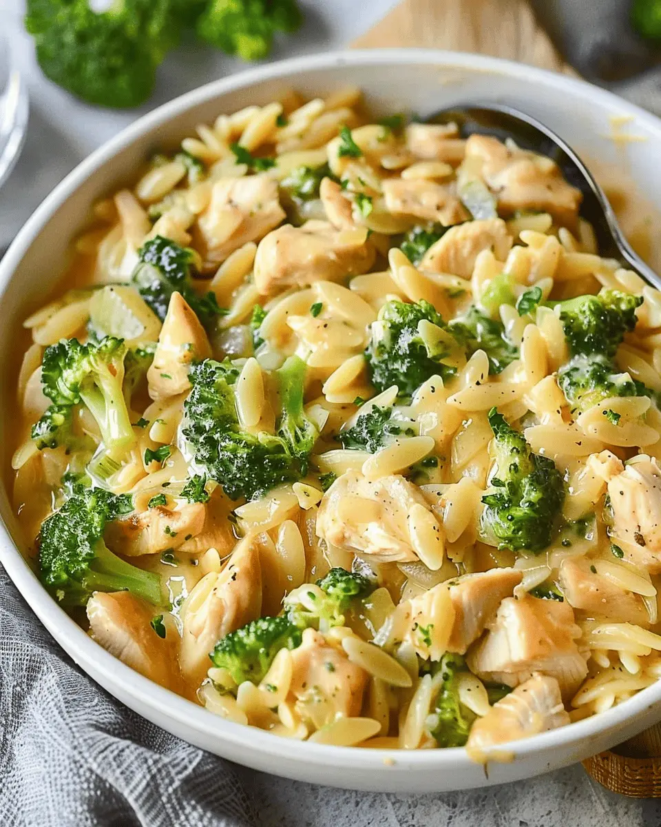 Cheesy Chicken Broccoli Orzo: The Easy Comfort Food You’ll Love