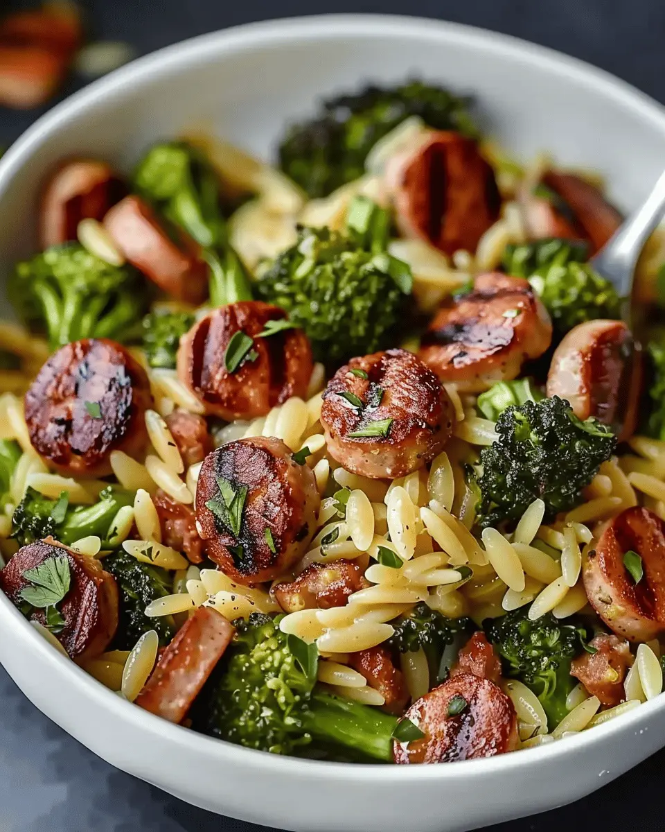 Chicken Sausage and Broccoli Orzo: A Delicious Recipe!