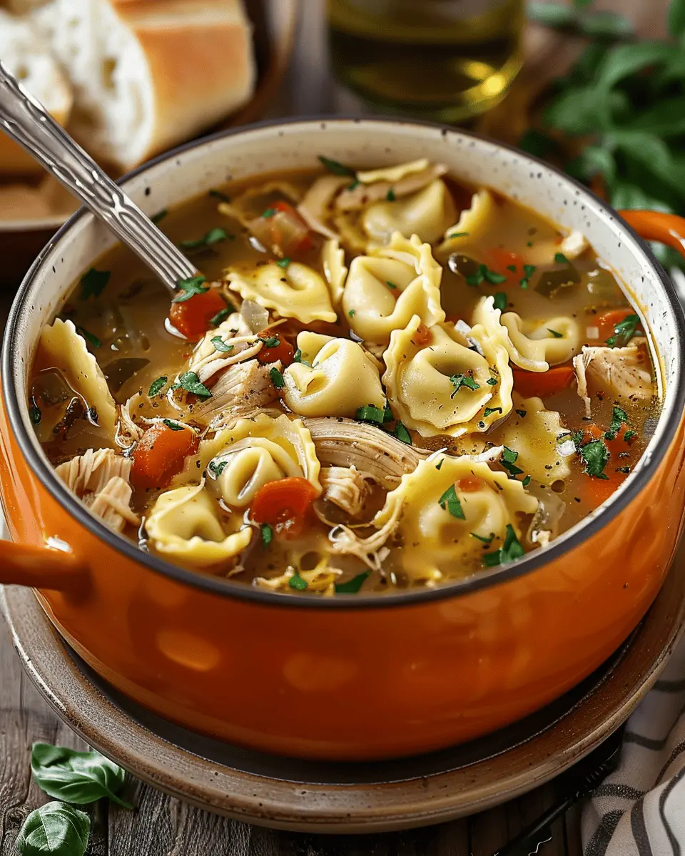Chicken Tortellini Soup Recipe: Cozy Comfort with Turkey Bacon