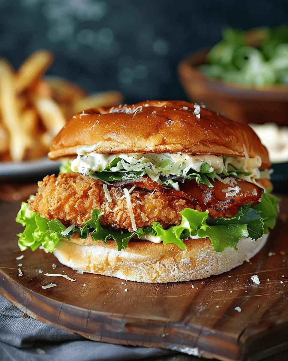 Crispy Chicken Caesar Sandwich