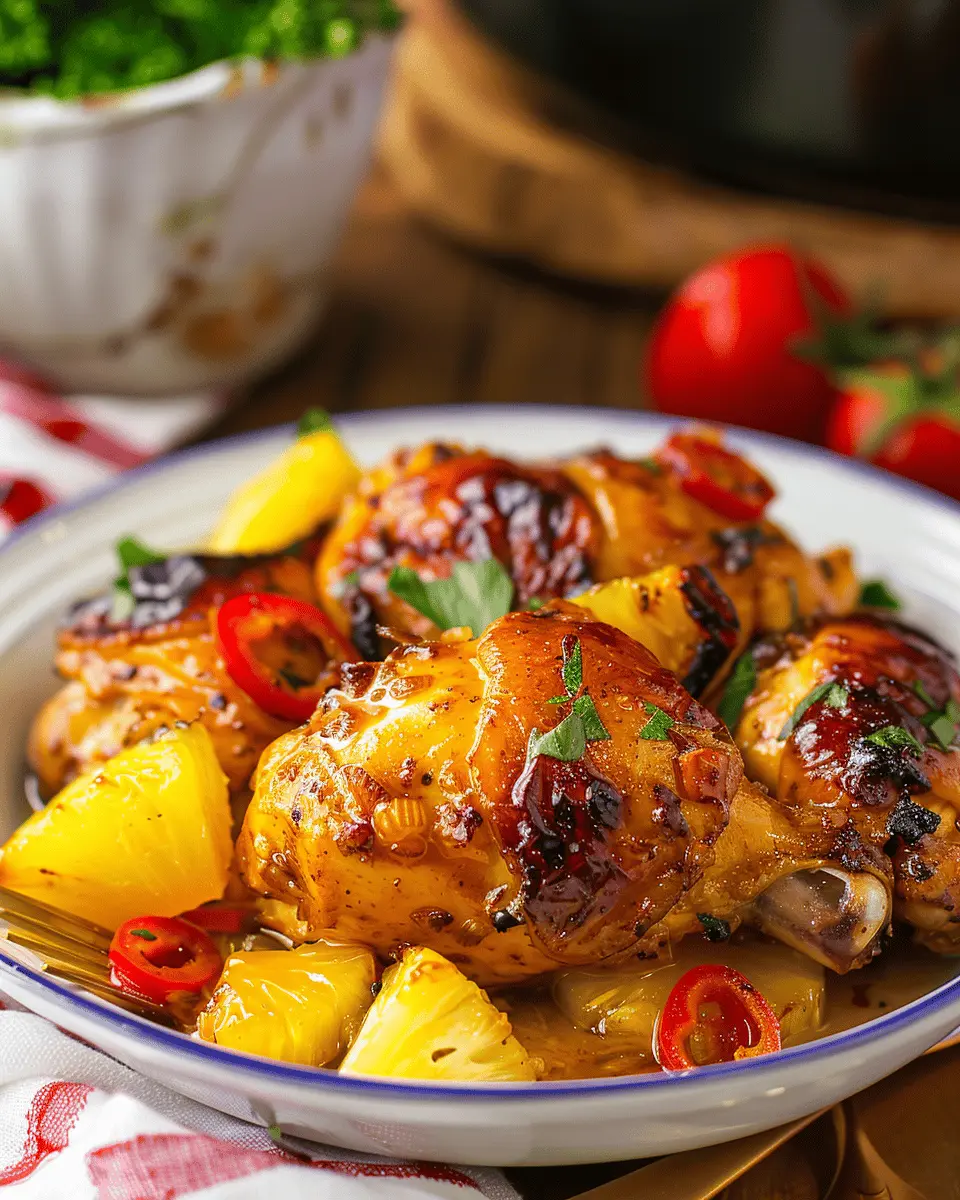 Crockpot Pineapple Brown Sugar Chicken: Juicy and Easy Delight