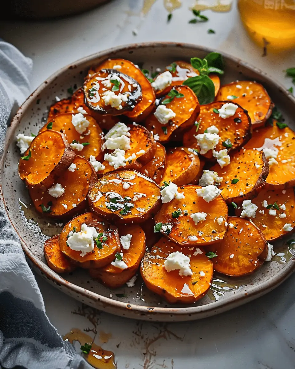 Delicious Honey Feta Sweet Potato Rounds for Easy Any Meal