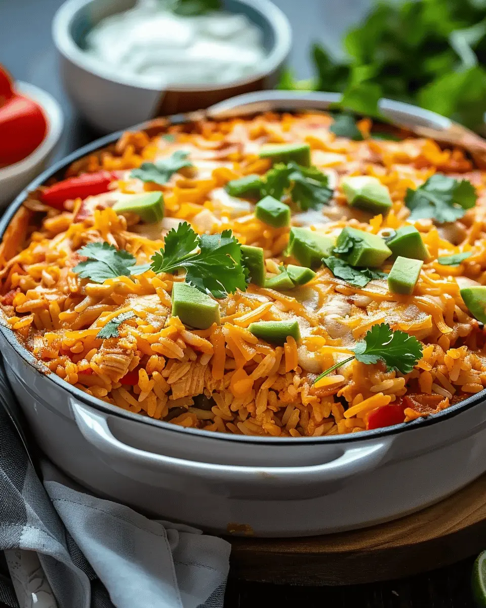 easy chicken enchilada rice casserole for a cozy weeknight meal