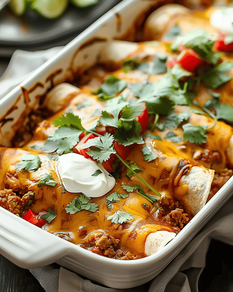 Easy Ground Beef Enchiladas: A Juicy Twist for Dinner Tonight