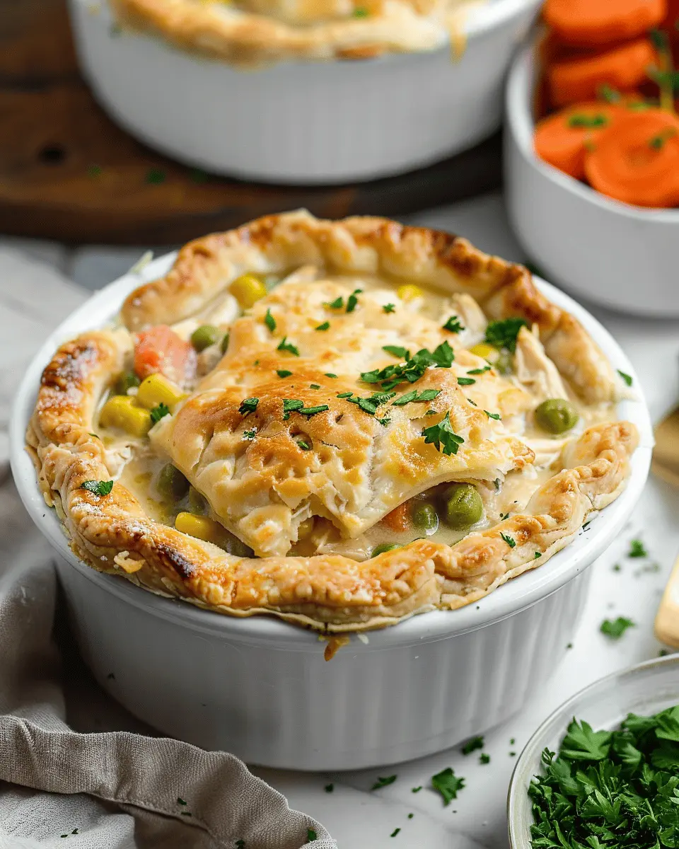 Easy Slow Cooker Chicken Pot Pie with Turkey Bacon Delight