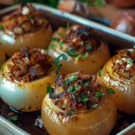 Greek Stuffed Onions