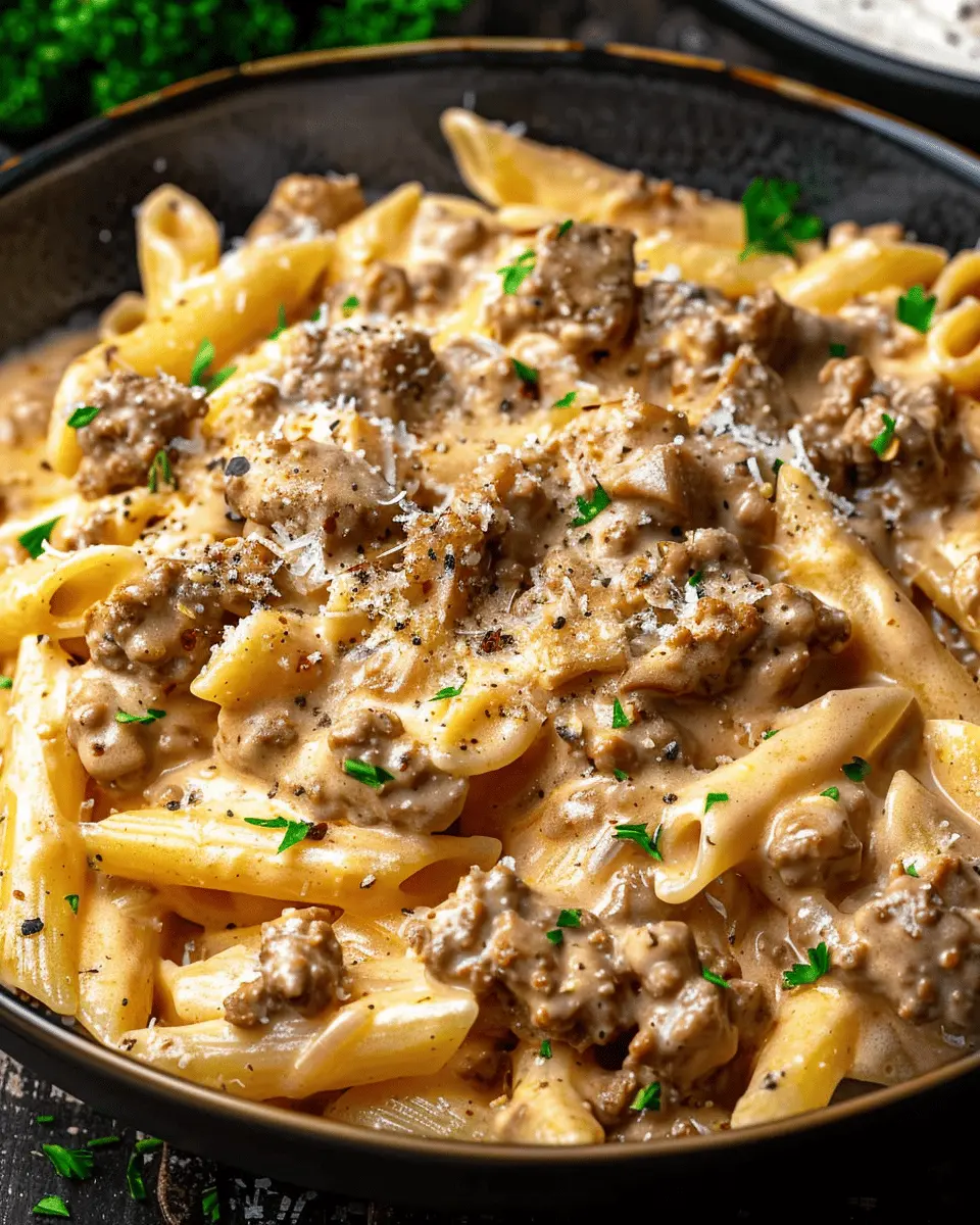High Protein Creamy Beef Pasta Recipe for Quick Weeknight Dinners