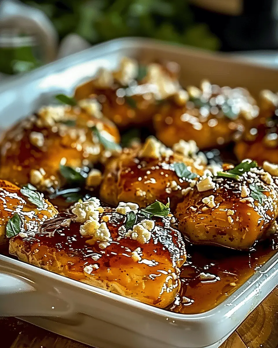 Hot Honey Feta Chicken Dish: A Deliciously Spicy and Savory Recipe